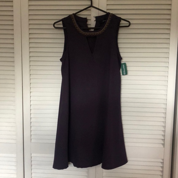 Purple embroidered Vero Moda dress - Picture 1 of 4